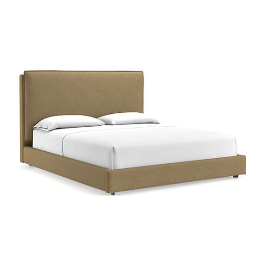 Lotus Upholstered California King Bed with 53.5" Headboard