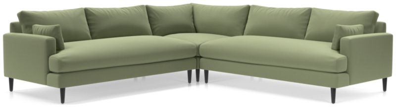 Monahan 3Piece Sectional Sofa + Reviews Crate & Barrel