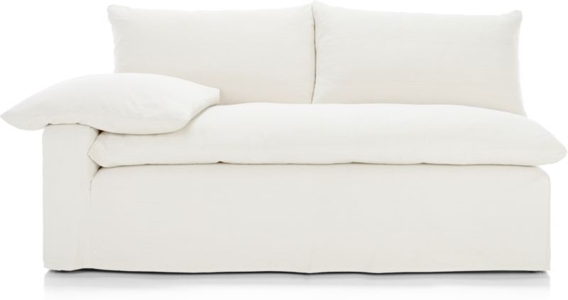 Ever Slipcovered Left Arm Sofa Reviews Crate Barrel