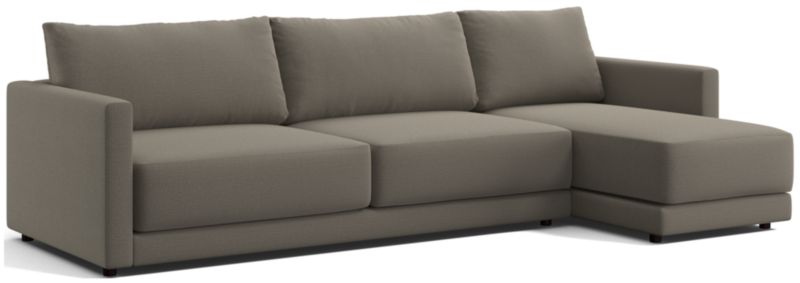 Gather Deep 2-Piece Right Arm Chaise Sectional | Crate & Barrel