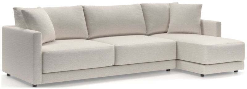 Gather Deep 2-Piece Right-Arm Chaise Sectional Sofa + Reviews | Crate & Barrel
