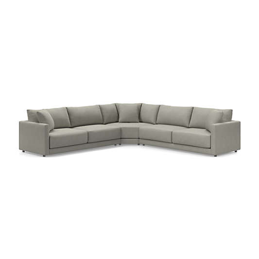 Gather Deep 3-Piece L-Shaped Sectional Sofa