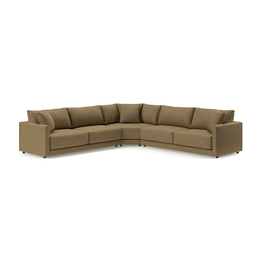 Gather Deep 3-Piece L-Shaped Sectional Sofa