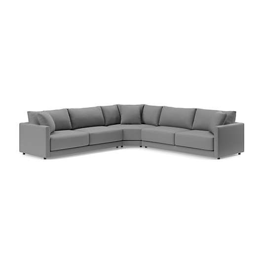 Gather Deep 3-Piece L-Shaped Sectional Sofa