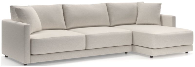 Gather Deep 2-Piece Right-Arm Wide Chaise Sectional Sofa + Reviews ...