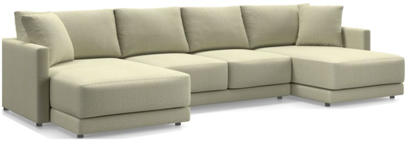 Gather Deep 3-Piece Wide Double Chaise Sectional Sofa - image 0 of 15