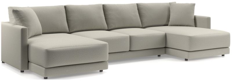 Gather Deep 3-Piece Wide Double Chaise Sectional Sofa - image 0 of 14