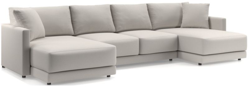 Gather Deep 3-Piece Wide Double Chaise Sectional Sofa - image 0 of 15