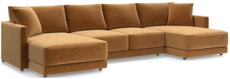 Gather Deep 3-Piece Wide Double Chaise Sectional Sofa - image 0 of 15