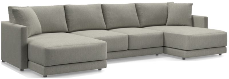 Gather Deep 3-Piece Wide Double Chaise Sectional Sofa - image 0 of 15