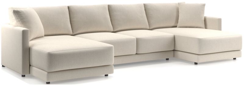 Gather Deep 3-Piece Wide Double Chaise Sectional Sofa - image 0 of 15