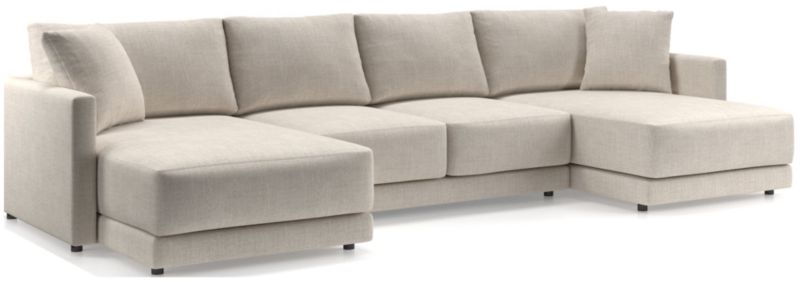 Gather Deep 3-Piece Wide Double Chaise Sectional Sofa - image 0 of 15