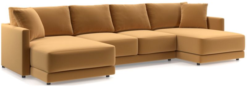 Gather Deep 3-Piece Wide Double Chaise Sectional Sofa - image 0 of 14