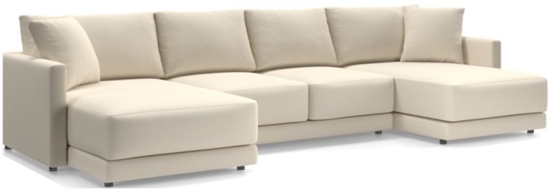 Gather Deep 3-Piece Wide Double Chaise Sectional Sofa - image 0 of 15