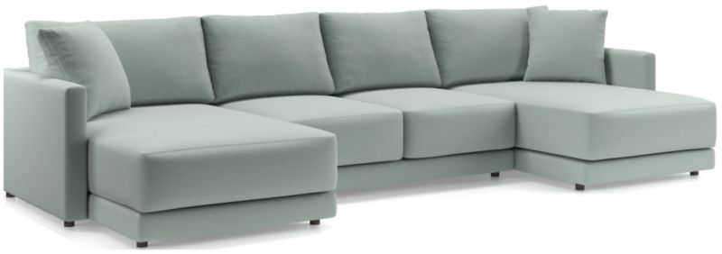 Gather Deep 3-Piece Wide Double Chaise Sectional Sofa - image 0 of 14