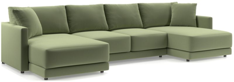 Gather Deep 3-Piece Wide Double Chaise Sectional Sofa - image 0 of 15