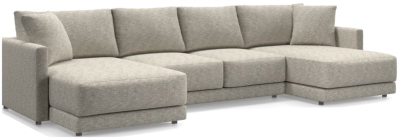 Gather Deep 3-Piece Wide Double Chaise Sectional Sofa - image 0 of 15