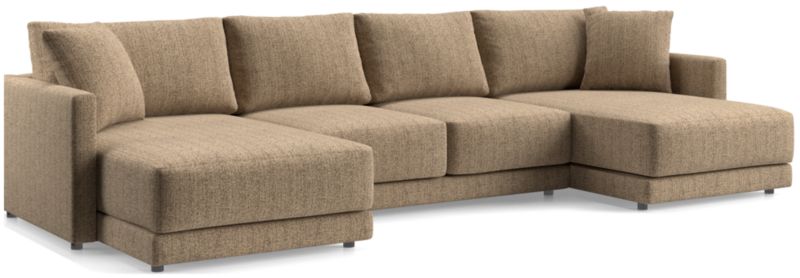 Gather Deep 3-Piece Wide Double Chaise Sectional Sofa - image 0 of 14