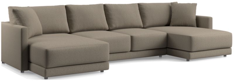 Gather Deep 3-Piece Wide Double Chaise Sectional Sofa - image 0 of 14