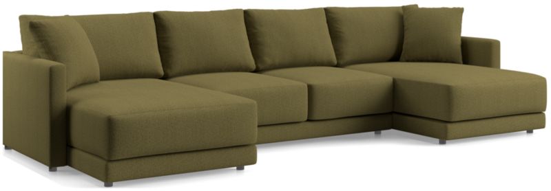 Gather Deep 3-Piece Wide Double Chaise Sectional Sofa - image 0 of 14