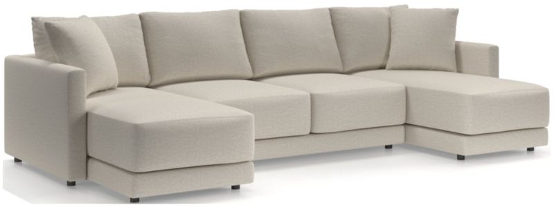 Gather Deep 3-Piece Double Chaise Sectional Sofa - image 0 of 14