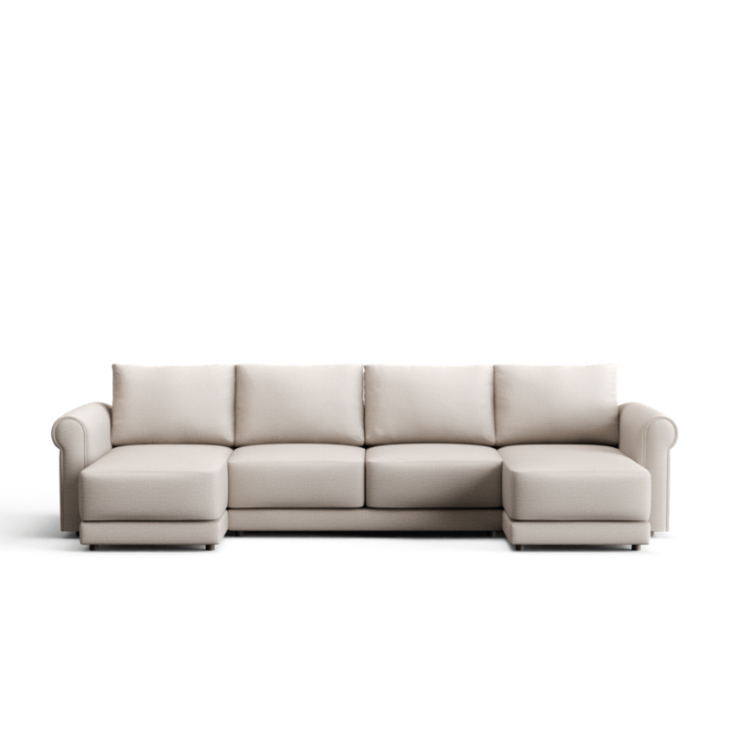 Gather Deep 3-Piece U-Shaped Sectional Sofa with Double Chaise Lounge - image 0 of 15
