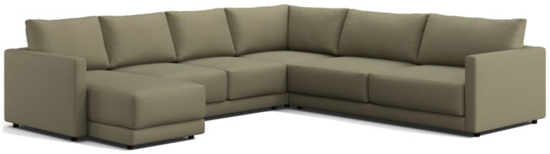 Gather Deep 4-Piece Sectional Sofa + Reviews | Crate & Barrel