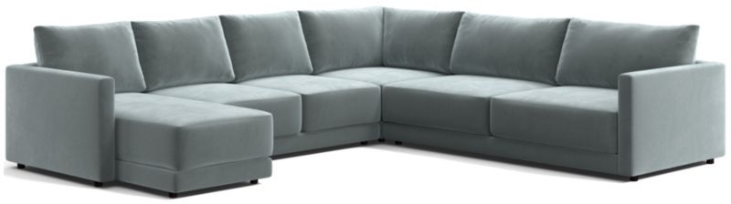 Gather Deep 4-Piece Sectional Sofa + Reviews | Crate & Barrel