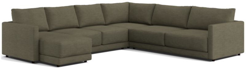 Gather Deep 4-Piece Sectional Sofa | Crate & Barrel