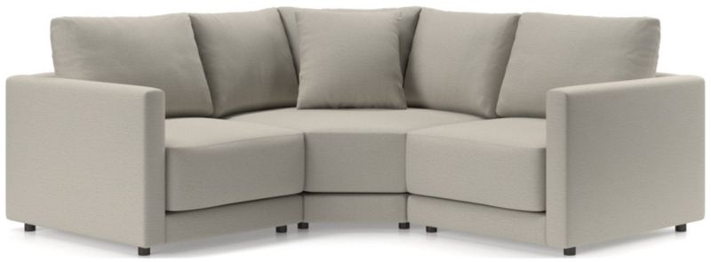 Gather Deep 3-Piece L-Shaped Small Space Sectional Sofa - image 0 of 15