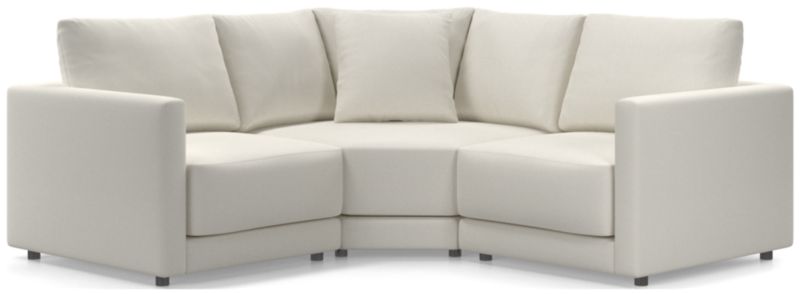 Gather Deep 3-Piece L-Shaped Small Space Sectional Sofa - image 0 of 15