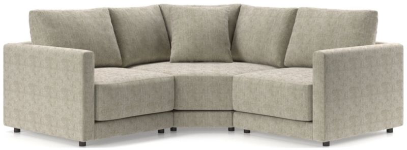 Gather Deep 3-Piece L-Shaped Small Space Sectional Sofa - image 0 of 15