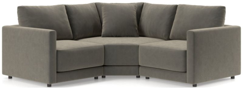 Gather Deep 3-Piece L-Shaped Small Space Sectional Sofa - image 0 of 15