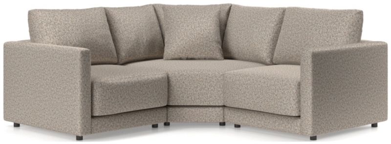 Gather Deep 3-Piece L-Shaped Small Space Sectional Sofa - image 0 of 15