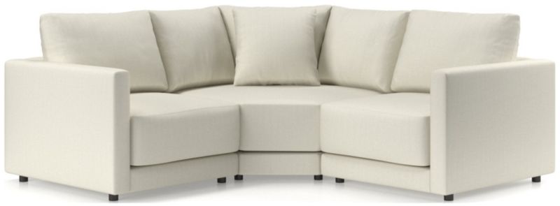 Gather Deep 3-Piece L-Shaped Small Space Sectional Sofa - image 0 of 15