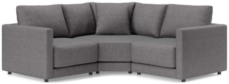 Gather Deep 3-Piece L-Shaped Small Space Sectional Sofa - image 0 of 15