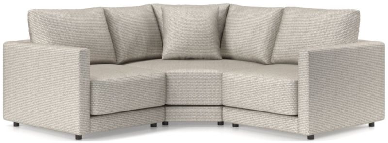 Gather Deep 3-Piece L-Shaped Small Space Sectional Sofa - image 0 of 15