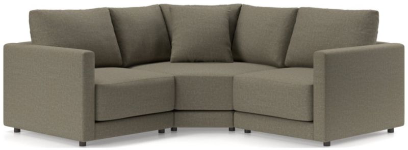 Gather Deep 3-Piece L-Shaped Small Space Sectional Sofa - image 0 of 15