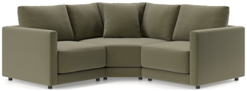 Gather Deep 3-Piece L-Shaped Small Space Sectional Sofa - image 0 of 15