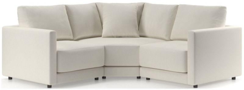 Gather Deep 3-Piece L-Shaped Small Space Sectional Sofa - image 0 of 15