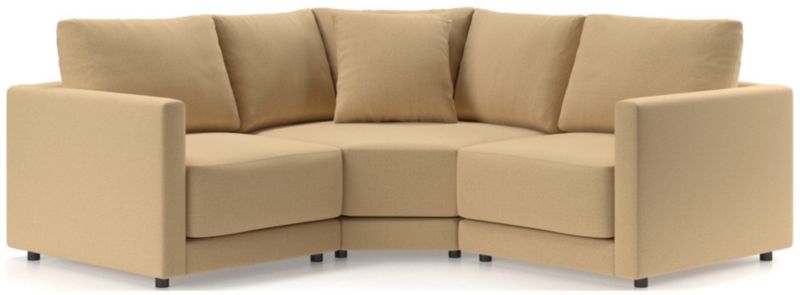 Gather Deep 3-Piece L-Shaped Small Space Sectional Sofa - image 0 of 15