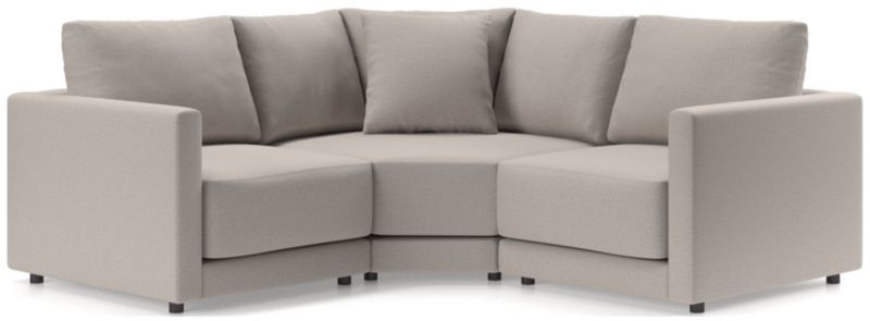 Gather Deep 3-Piece L-Shaped Small Space Sectional Sofa - image 0 of 15