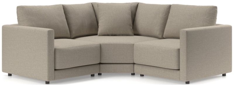 Gather Deep 3-Piece L-Shaped Small Space Sectional Sofa - image 0 of 15