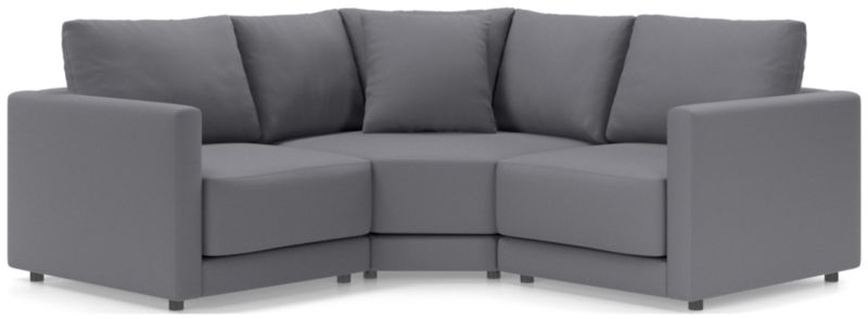 Gather Deep 3-Piece L-Shaped Small Space Sectional Sofa - image 0 of 15