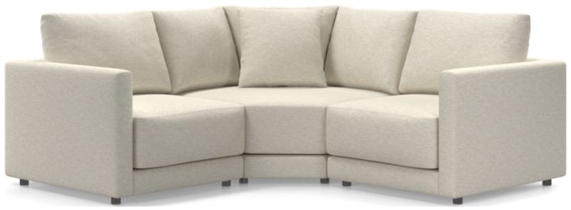 Gather Deep 3-Piece L-Shaped Small Space Sectional Sofa - image 0 of 15