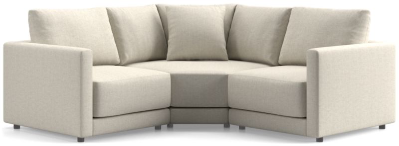 Gather Deep 3-Piece L-Shaped Small Space Sectional Sofa - image 0 of 15