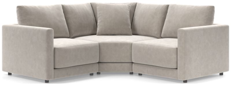 Gather Deep 3-Piece L-Shaped Small Space Sectional Sofa - image 0 of 15