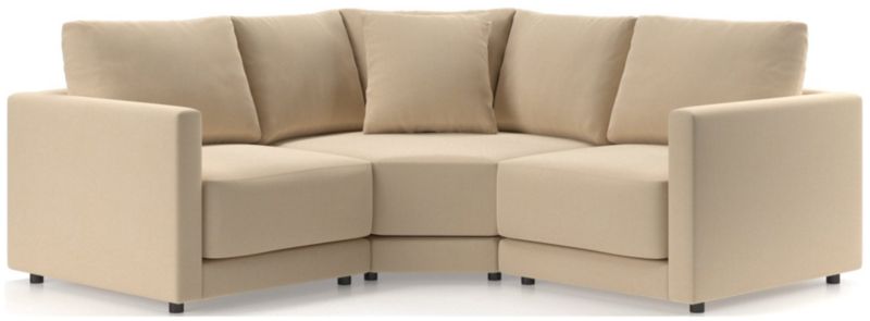 Gather Deep 3-Piece L-Shaped Small Space Sectional Sofa - image 0 of 15