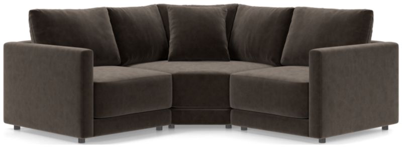 Gather Deep 3-Piece L-Shaped Small Space Sectional Sofa - image 0 of 15