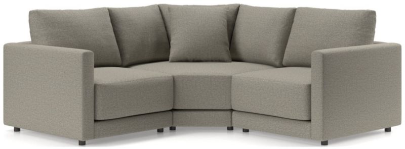 Gather Deep 3-Piece L-Shaped Small Space Sectional Sofa - image 0 of 15